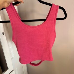Pink Sleeveless Women's Top